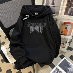 STA Flagship Store American Trendy Hooded Sweatshirt Men's 2025 Spring & Fall Winter New arrival Fleece-lined Men Tops Hoodie