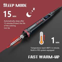 90W digital display electric soldering iron temperature four-wire For Home soldering industry grade dimension no brand/repair temperature constant belt can be