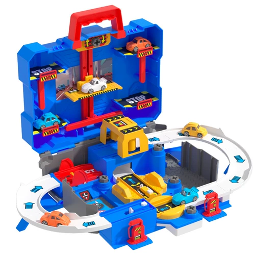 Детский многослойный транспорт, парковка с рельсами, система хранения для мальчиков, игрушка