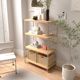Balcony kitchen storage rack multi-functional household bookshelves floor-standing storage rack storage rack simple multi-layer storage rack