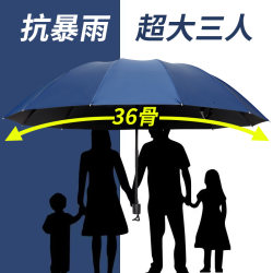 Extra Large Rain or Shine Umbrella, Storm-Resistant, Enlarged and Thickeneded, Reinforced Sunshade, Sunshade, Student Manual