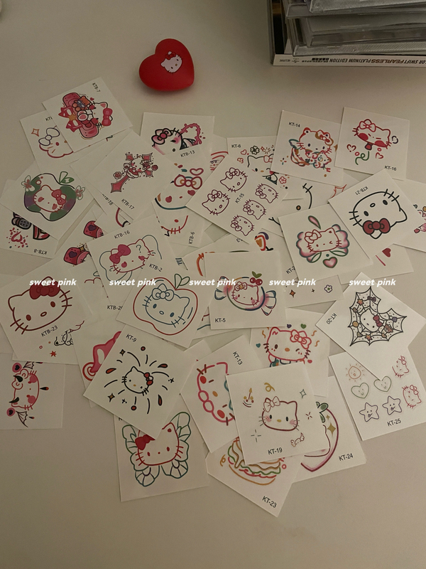 Hellokitty Tattoo Stickers Cute Cartoon Waterproof Long-Lasting Arm Stickers Hellokitty Tattoo Stickers Cute Cartoon Waterproof Long-Lasting Arm Stickers