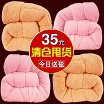 Lamb cashmere quilt winter quilt core thickened warm cotton quilt winter air-conditioned student dormitory single male autumn and winter