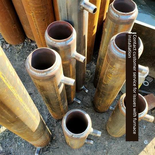 Heating Furnace Chimney Hot Water Collection System, Secondary Waste Heat, Environmentally Friendly Water Heating, Soil Heating Modification