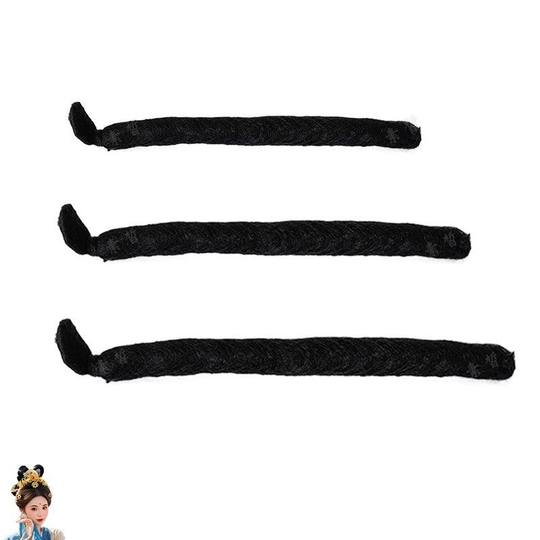 Парик в стиле ханьфу, прическа в старинном стиле, с высокой поддержкой для пучка, прическа в стиле династий Тан, Мин и Сун, заколка для волос из железной проволоки в старинном стиле, в стиле феи.