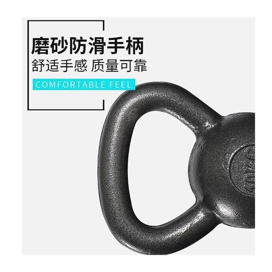 Cast Iron Kettlebell Clearance Sale Solid Hard-Style Fitness Equipment for Butt Lifting with Handle, Cast Iron Kettlebell Integrated Dumbbell