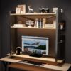 Perforated board desktop storage rack desk bookshelf multi-layer desk computer desk storage Q rack monitor elevated rack