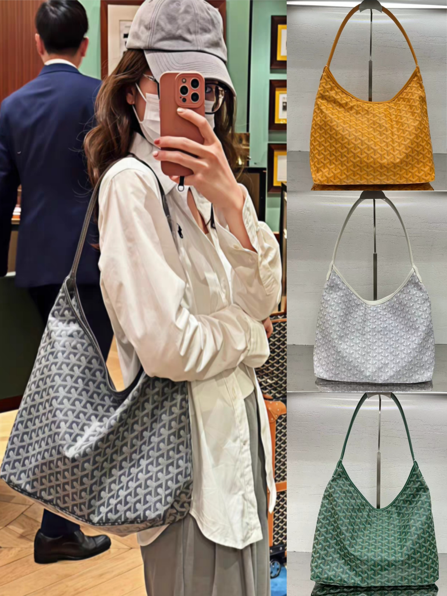 2026 New Vintage Floral Shopping Bag Hobo Shoulder Underarm Bag Large Capacity Casual Tote Bag for Women