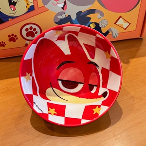 正版授权款迪士尼疯狂动物城儿童陶瓷饭碗