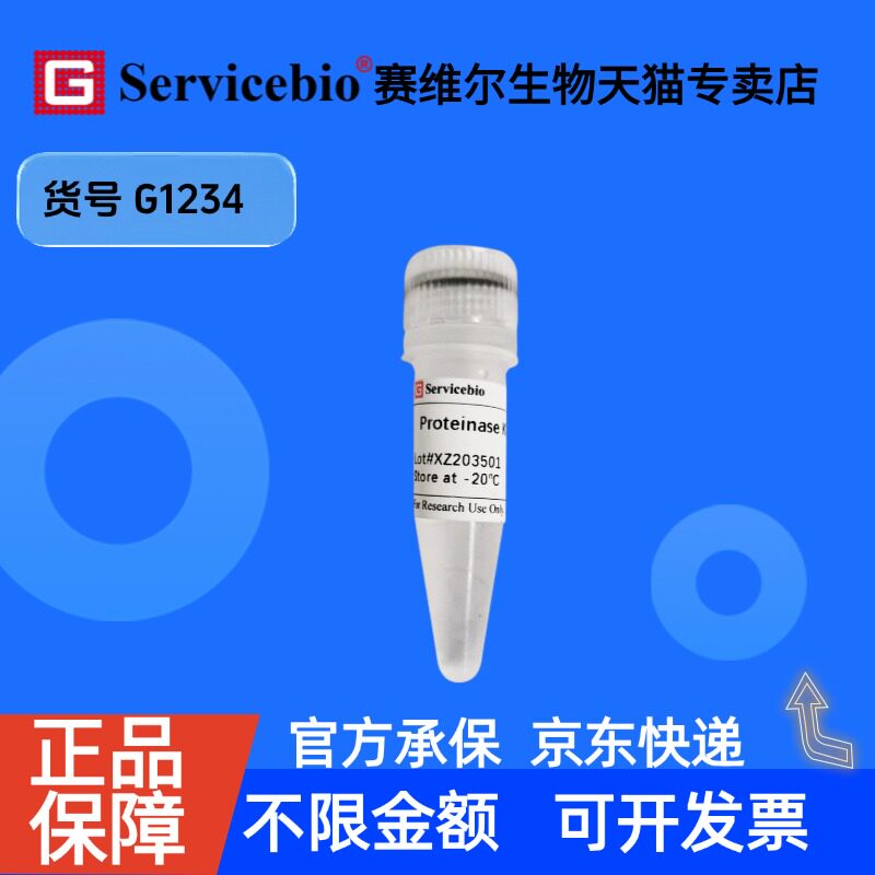 现货 重组蛋白酶K（20 mg/mL） 1mL G1234 赛维尔生物Servicebio 科研实验 重组蛋白/酶
