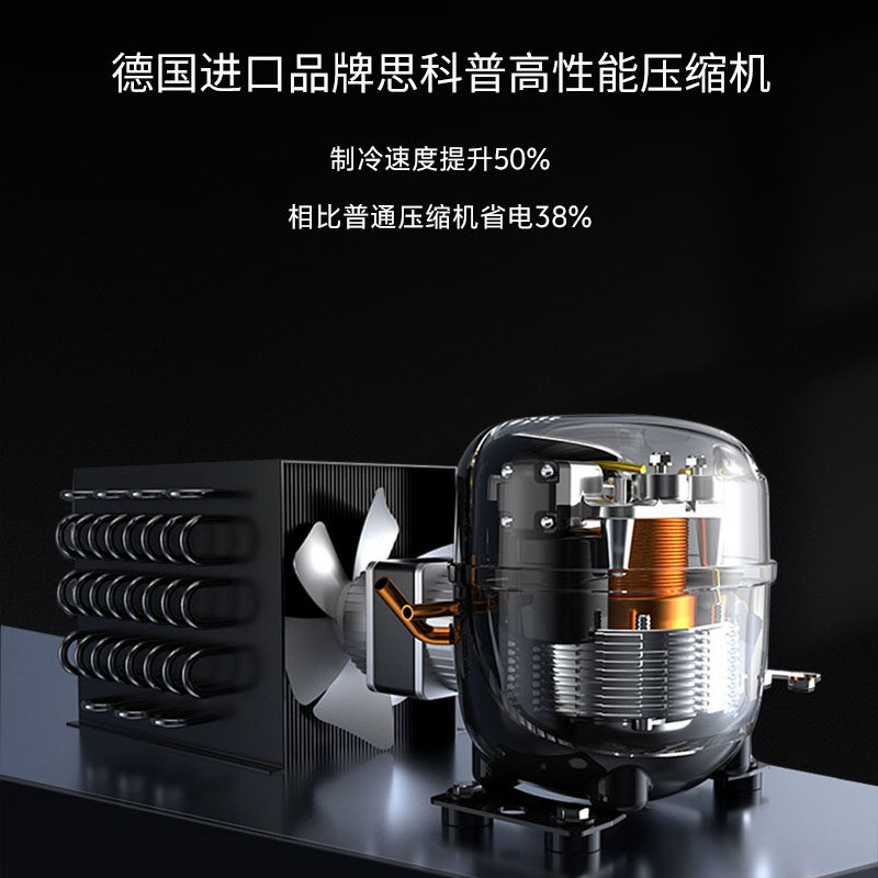 Ultra-Low Temperature Freezer Minus 60 Degrees Commercial Large-Capacity Minus 80 Degree Freezer Refrigerator Deep-Sea Seafood Quick Freezing Cabinet