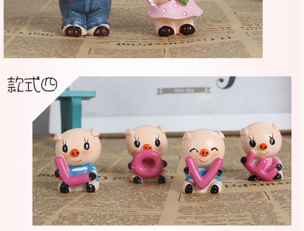 TÌNH YÊU lợn sáng tạo xe trang trí dễ thương búp bê xe trang sức đồ trang sức nữ Hàn Quốc phim hoạt hình trang trí xe cung cấp đệm lưng ghế xe ô tô