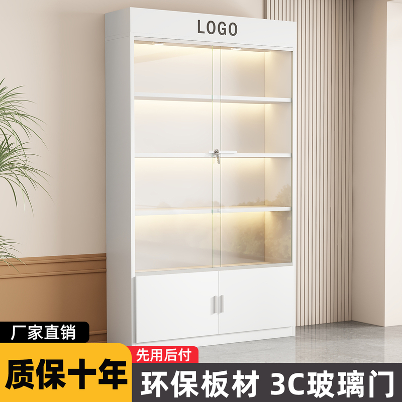 Display Cabinet Shelves, Glass Display Cabinets, Bookcases, Household Multi-Layer Product Display Cabinets, Cosmetics Display Shelves