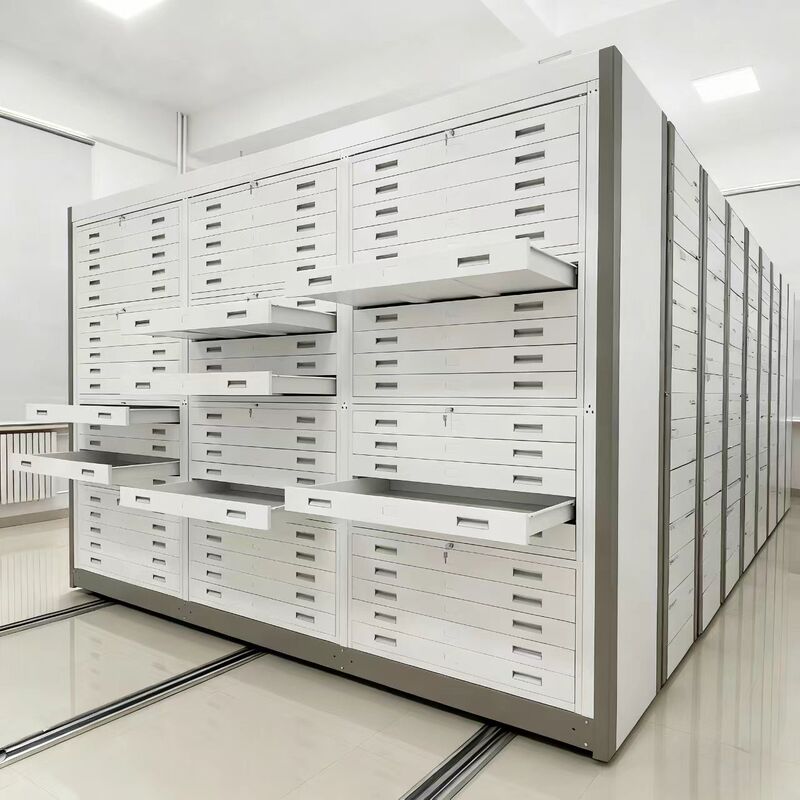 Dense Map Cabinet, Engineer Data Storage Cabinet, Archive Room Drawing Cabinet, Drawer-Type No. 0 and No. 1 Document Cabinet