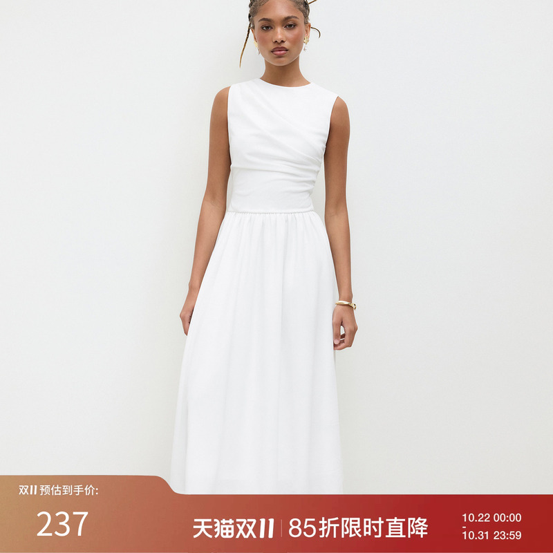 Cider Early Autumn New Product Graduation Season Women's Round Neck Pleated Long Waist-Cinching Dress 114493289 Cider Early Autumn New Product Graduation Season Women's Round Neck Pleated Long Waist-Cinching Dress 114493289