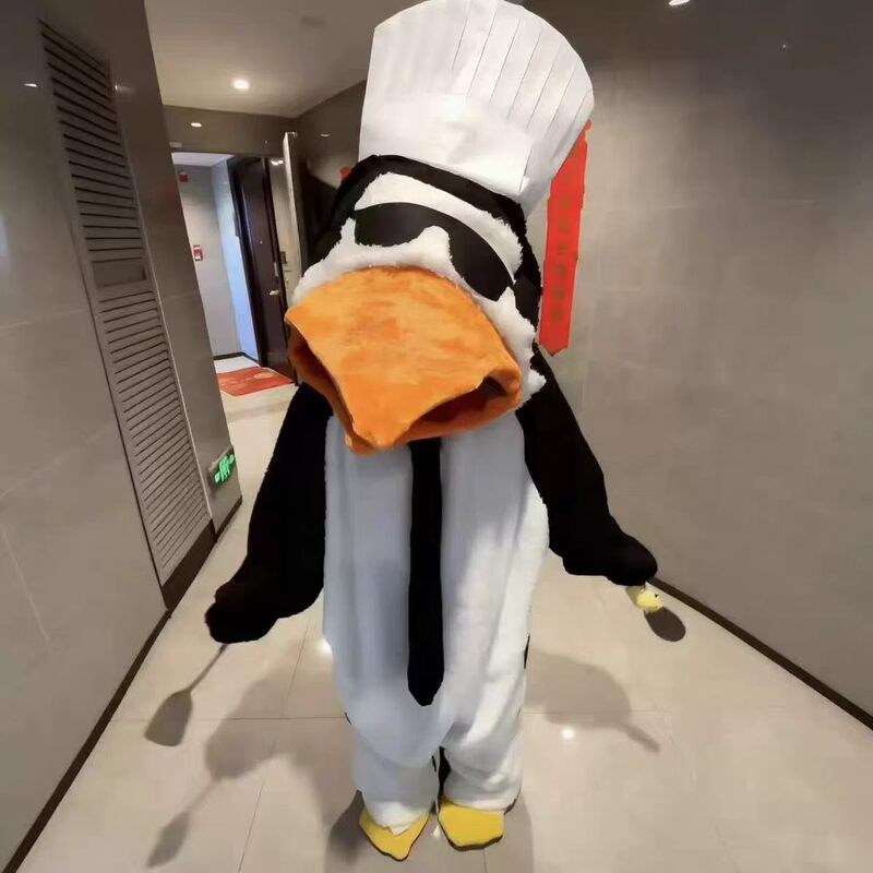Elegant People's Quirky Penguin Pajamas, One-Piece Abstract Loungewear, Funny Warm Sleepwear for Student Dormitories, Can Be Worn Outside Elegant People's Quirky Penguin Pajamas, One-Piece Abstract Loungewear, Funny Warm Sleepwear for Student Dormitories, Can Be Worn Outside