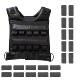 16-20kg American-Style Weighted Vest, Leather, Adjustable, Fitness, Running, Training, Iron Reinforcement