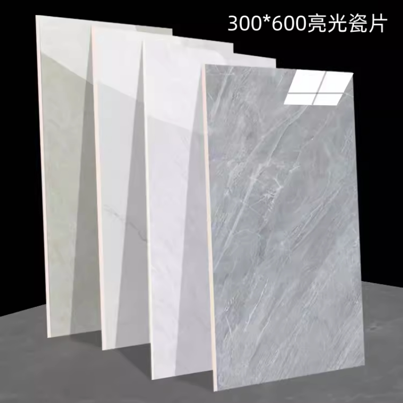 Foshan 300X600 Kitchen, Toilet, Balcony, Bathroom Wall Tiles Jazz White-Gray Engineering Porcelain Glossy Tiles Foshan 300X600 Kitchen, Toilet, Balcony, Bathroom Wall Tiles Jazz White-Gray Engineering Porcelain Glossy Tiles