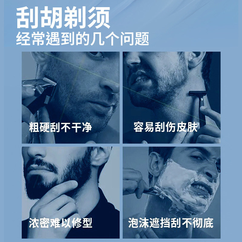 男士剃须新宠:2支装软化胡须防刮伤剃手腿毛腋毛辅助膏洁面固体香皂,告别刮伤,顺滑剃须体验!-男士剃须膏-淘宝好物网