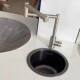 Firewood Stove Dedicated Drainage Basin, Round Drainage Sink, 304 Stainless Steel, Foldable Single Cold Water Faucet, Windproof Door Set