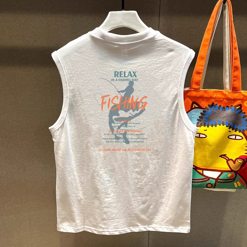 Foreign Trade Withdraws ~ Tail Goods Clearance Trendyy American Fashion Versatile Casual ins Men and Women Pure Cotton Sleeveless Vest Waistcoat