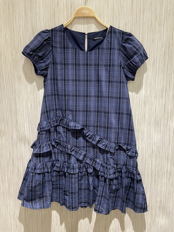 2026 Summer New Korean Style High-End Blue Plaid Dress Preppy Style R162217029 2026 Summer New Korean Style High-End Blue Plaid Dress Preppy Style R162217029