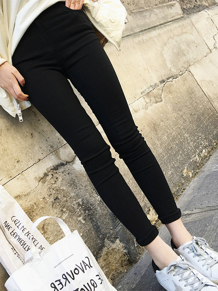 Pregnant Woman Pants Spring Autumn Outside Wearing Small Leggings Jeans 2021 New Tidal Moms Hitting Bottom Pants Fashion 100 Hitch Pencil Pants-Taobao