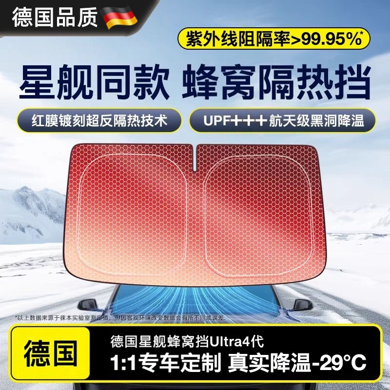 Germany's 2026 New Car Sun Visor Front Windshield Sun Protection and Heat Insulation Car Curtain Panel Umbrella Cover Tesla