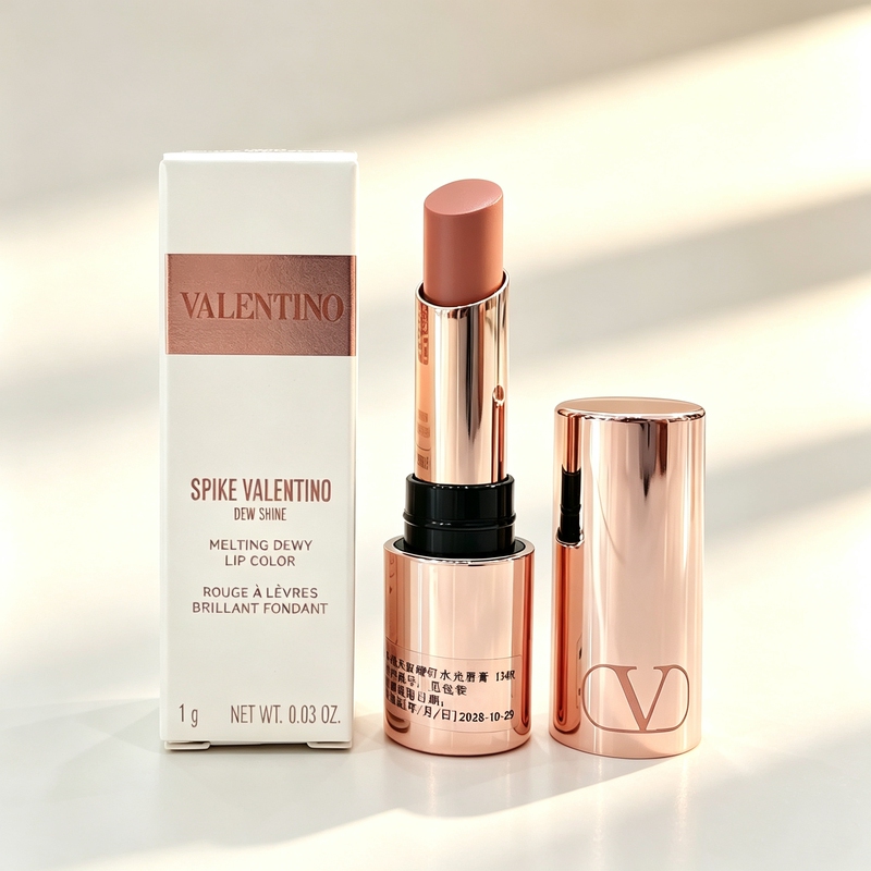 New! Valentino Rivet Water Glossy Lipstick 1g Small Sample 134R One Show Ulong Moisturizing