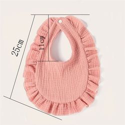 한국 스타일 아기 feerding 침강 턱받이 프러플 솔리드 유아 la