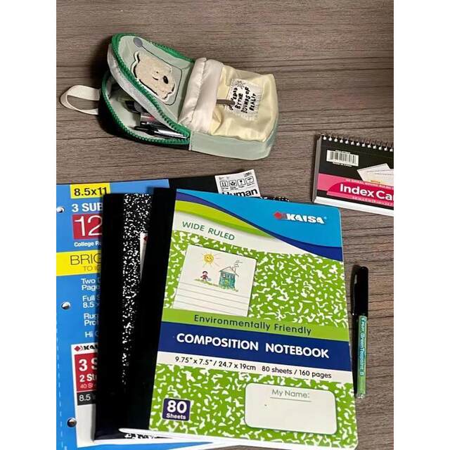 2424 New Niche Design Cute Contrasting Color Hand-Held Large-Capacity Student Pencil Bag Multi-Functional Storage Bag for Women