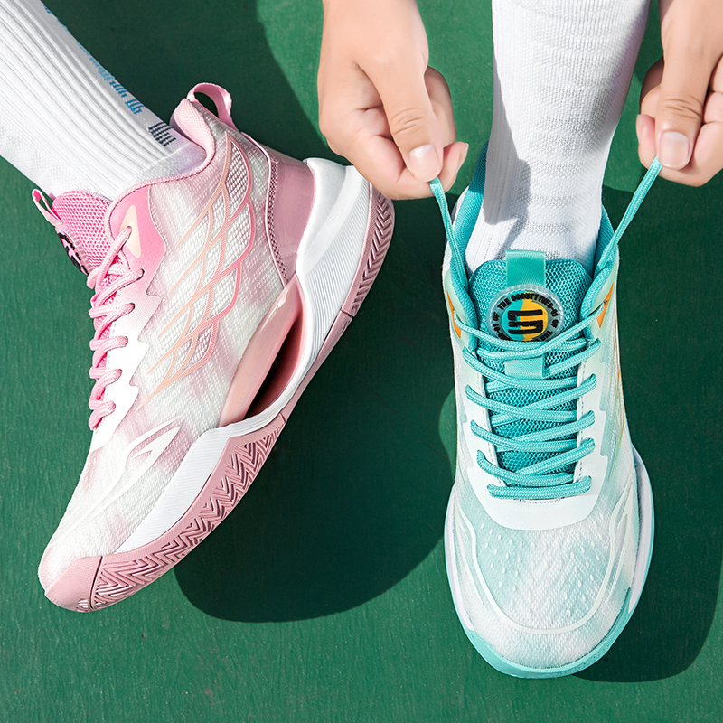 Ultra-Light Practical Basketball Shoes Yuanyang Mesh Breathable Non-Slip Wear-Resistant Shock-Absorbing Luminous Trendy Student and Kidsren's Sports Shoes