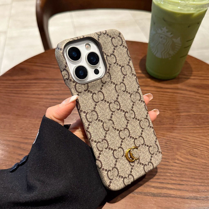 Trendy European and American Style Phone Case for Apple 16 Pro Max, New Model for iPhone 17, Popular for iPhone 14 Pro, High-End Leather for 13 Pro Max, Luxurious and Fashionable for 14, Simple and Unique Large-Hole Protective Case for 16