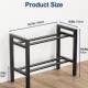 Metal Dumbbell Rack with Adjustable Width and Weight Capacity, Suitable for Home Gym Dumbbells and Kettlebells
