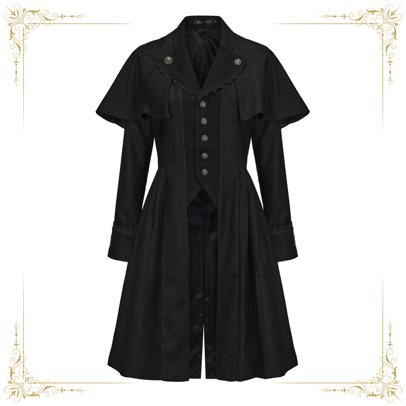 [in Stock] Immortal Hope Sea - Original Design - Retro Neutral Stylish Elegant Trench Coat Prince Style Jacket