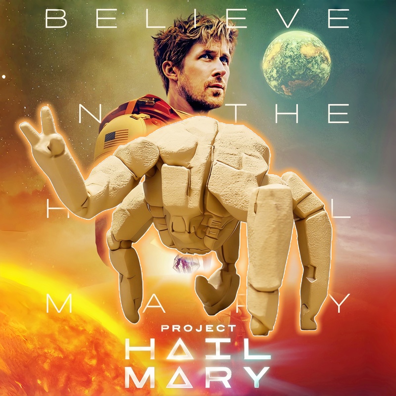 Rocky Rescue Plan Movie Merchandise Figure Grace Stone Man Xenon Rock Miniature Model Ornament Rescue