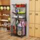 Sports and Fitness Equipment Storage Rack, Household Dumbbell and Kettlebell Rack, Mobile Basketball Foam Roller, Yoga Mat Storage Rack