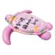 Adult Floating Bed, Turtle Ride-On Water Float, Outdoor Water Floating Bed, Pink Turtle Hammock, Inflatable Water Hammock