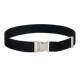 Adjustable Elastic Waist Belt for Women, Simple and Versatile, 2.5cm Wide, Alloy Buckle, Rubber Band, Suitable for Jeans