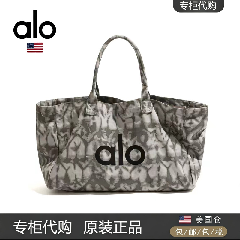 Alo Yoga Kendall Jenner Style Letter Print Canvas Tote Bag Women's Lightweight Shoulder Bag Commuter Shopping Bag Alo Yoga Kendall Jenner Style Letter Print Canvas Tote Bag Women's Lightweight Shoulder Bag Commuter Shopping Bag