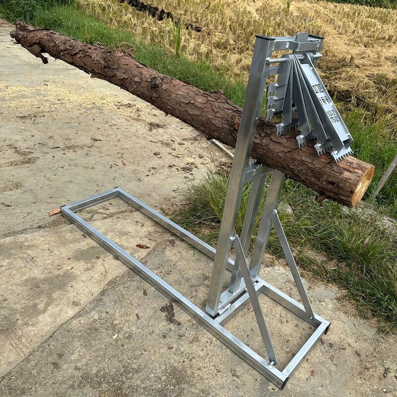 Red Door Craftsman's Logging Fixed Bracket for Cutting Firewood and Lumber, Thickened Steel Pipe Wood Fixing Tool, Woodworking Bracket Red Door Craftsman's Logging Fixed Bracket for Cutting Firewood and Lumber, Thickened Steel Pipe Wood Fixing Tool, Woodworking Bracket