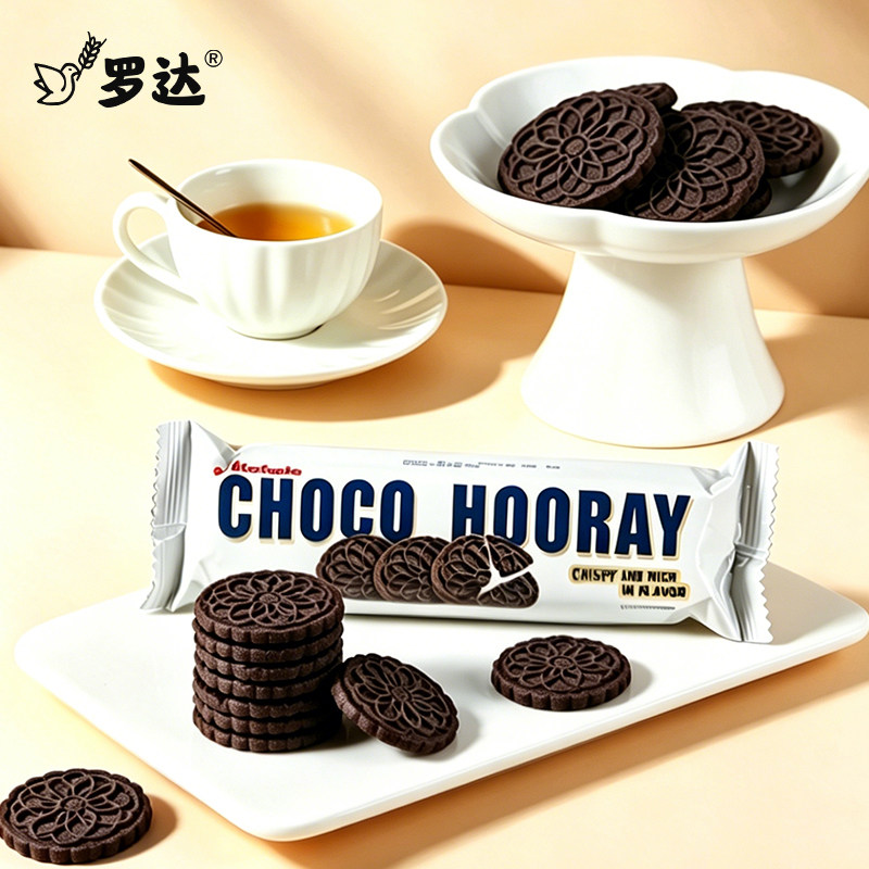 【2袋】进口罗达巧克力饼干