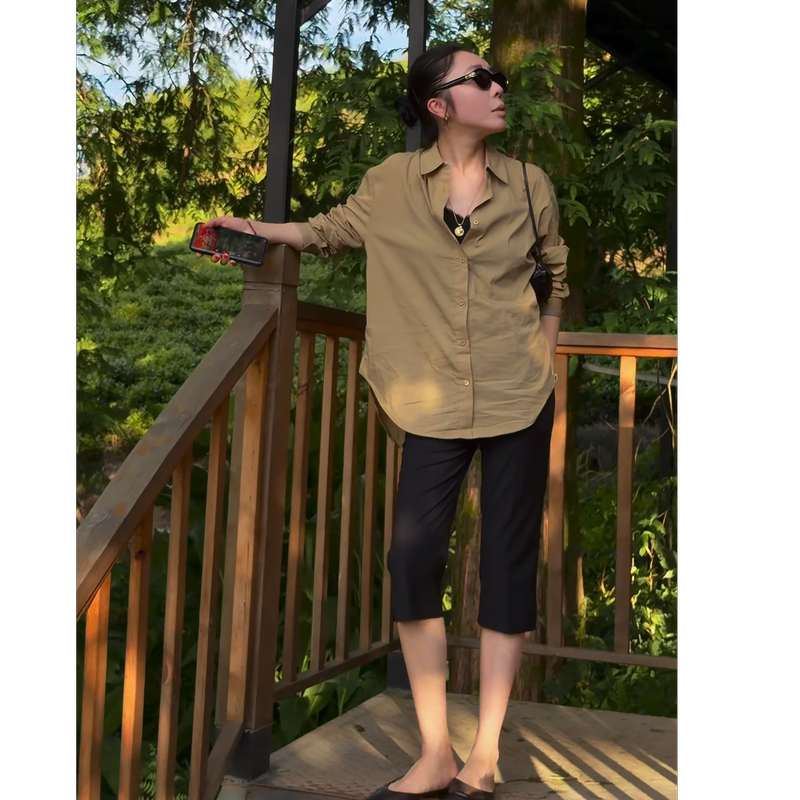 Highly Recommended Black Straight-Leg Pants for Women, Summer Thin Style, Skin-Friendly, Breathable, Stretchy, Casual Capri Pants Highly Recommended Black Straight-Leg Pants for Women, Summer Thin Style, Skin-Friendly, Breathable, Stretchy, Casual Capri Pants