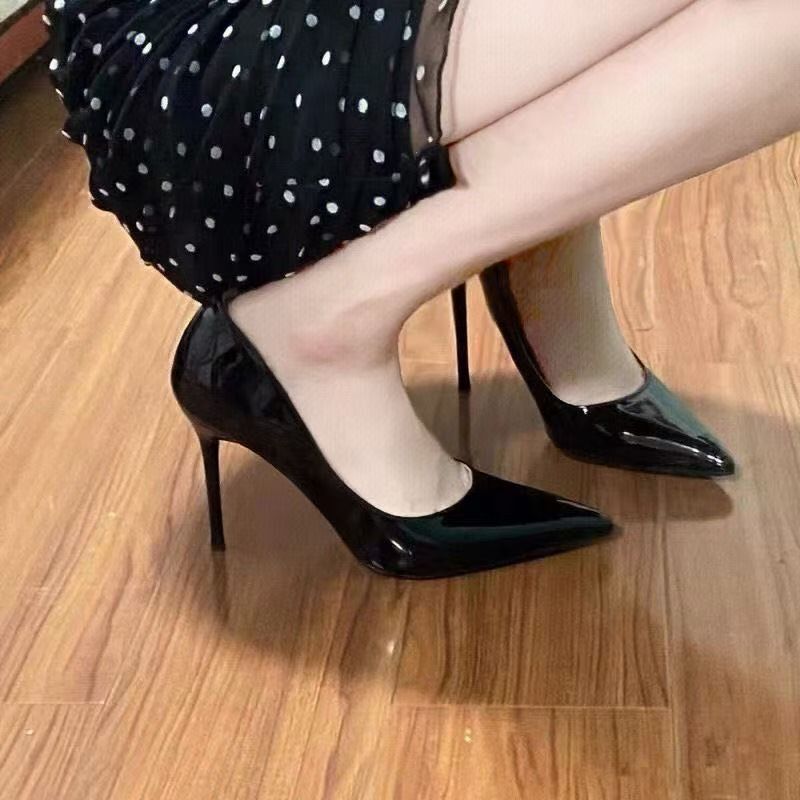 Shoes for Wearing in Bed, Sexy High Heels, Feminine Disposable Shoes for Role-Playing Parties, Cross-Dressing Men's  Shoes, Thin Heels