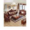 European solid wood and leather sofa combination living room American luxury large apartment luxury full house furniture 62