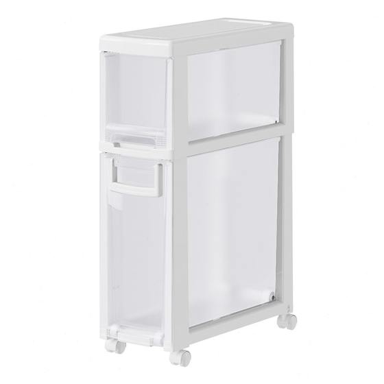 置物架夹缝卫生间柜冰箱抽拉极窄超侧窄缝边柜厨房窄缝隙柜收纳柜