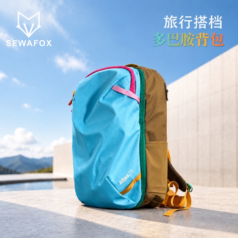 Dopamine Color-Blocked Backpack, Lightweight Outdoor Sports Hiking Multi-Purpose Large-Capacity Computer Bag Backpack for Women Dopamine Color-Blocked Backpack, Lightweight Outdoor Sports Hiking Multi-Purpose Large-Capacity Computer Bag Backpack for Women