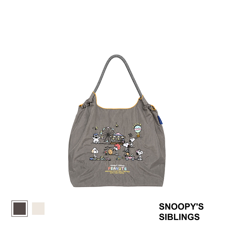 Ball & Chain by Miharasnoopy Brothers and Sisters Embroidered Eco-Friendly Bag Ball & Chain by Miharasnoopy Brothers and Sisters Embroidered Eco-Friendly Bag