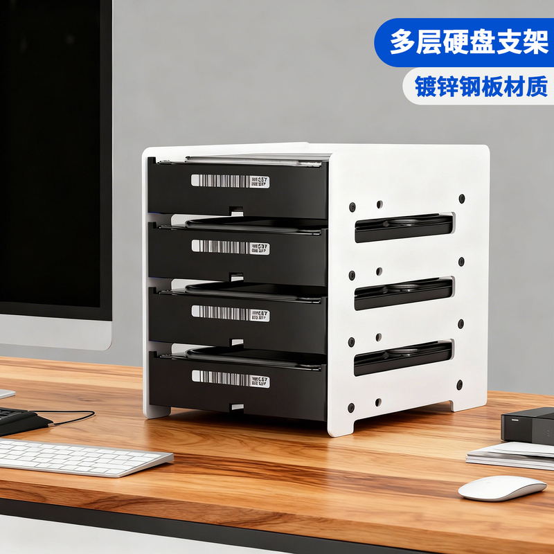 Hard Drive Rack Expansion External Bracket Mechanical Hard Drive Enclosure Multi-Disk Drive Cage Computer 3.5inch Fixed Support Brackets