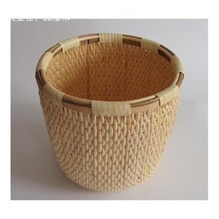 纯手工编制提斗粮食加q工用具柳条笆斗柳编米斗巴斗收纳粮斗栲栳[